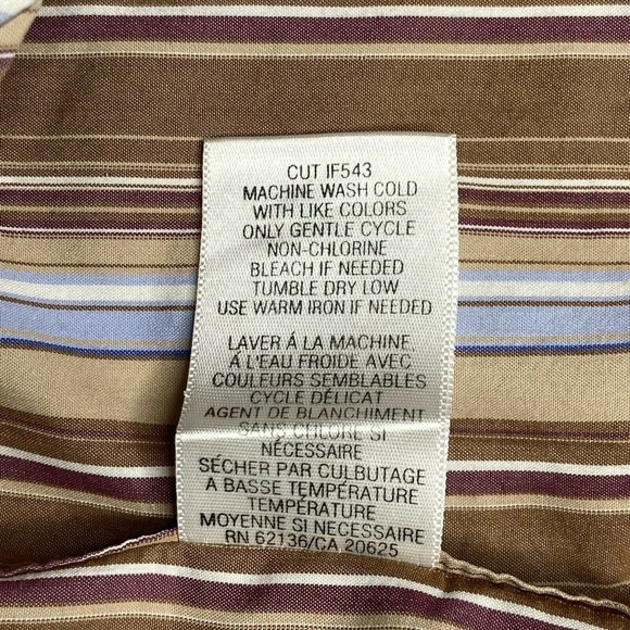 Y2K Guess Western Shirt Retro Stripe Large Cowboy Core Preppy Americana - Picture 5 of 11